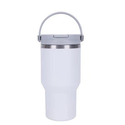 30oz boutèy dlo ak manch